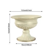 Multipurpose Flower Pot White Decorative Vase Vintage Urn Vase Flower Pot  Living Room 15.5*12cm