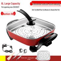 Wutuo 6L Multi-functional Electric Cooker raudona spalva
