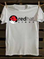 Red Hat Linux Logo T-shirt XXXXL gray