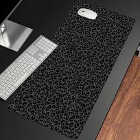 Wild leopard print super large mouse pad rubber nonslip bottom gaming office computer desk pads thickened wearresistant carpet 800x300x2mm black