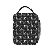 Hollow Knight Game Lunch Bag For Unisex  Print Lunch Box Leisure Office Cooler Bag Portable Zipper Waterproof Thermal Lunch Bags One Size black
