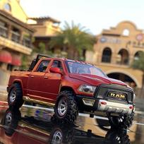 1:32 Ram Trx Pickup Truck Alloy Model With Sound, Light & Spring-Back Action Toy For Adventurous Play beige