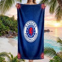 Rangers FC print Quick Dry Beach Towel Microfiber Absorbent Portable Travel Swimming Towel 70cmx140cm(27x55inch)
