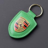 3D Emblemos Raktų pakabukas Automobilio Odinis Raktų pakabukas Skydo Tipas Porsche Panamera Cayenne Taycan 911 718 Macan Carrera-GT 928 944 968 944 vdcp69 green