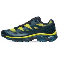 SALOMON XT-6 Skyline Carbon Sunny Lime L47440400 Blue And Yellow geltona