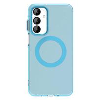 For Samsung Galaxy A36 5G Case Matte Magnetic Cases For Galaxy A36 A 36 GalaxyA36 Magsafe Wireless Charging Translucent Cover For Galaxy A36 mėlyna