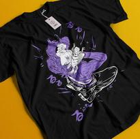 Jojo Keisti Nuotykiai Marškinėliai Anime Manga Grafinio Dizaino Marškinėliai Tee Visų Dydžių 2XL purple