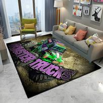3D Monster Jam Monster Truck Animacinis Kilimas Kilimas Namų Svetainei Miegamajam Sofai Durų Kilimėlis Dekoras, Vaikų Plotas Kilimas Neslystantis Grindų Kilimėlis 40x60cm