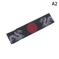 Japanese Headband Hachimaki Sushi Chef Headband Headwear Samurai Headband Sports Exercise Kitchen Costume Supply Bands gray