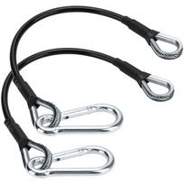 2Pcs 25cm Gym Cable Extension Compatible with Bowflex Home Gym Accessories for LAT/Tricep Pull Down and Leg Extensions Machine