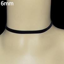 Women Lady Black Velvet Choker Gothic Necklace Simple Retro Jewelry Xmas Gift Black Velvet 6mm