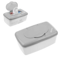 Wet Wipes Box with Case Gray and White