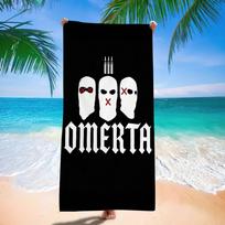 Brand Omerta Maes 47 Logo Black Microfiber Beach Towel Absorbent Quick Dry Soft Yoga Swimming Resort Mountain Climbing Towel 70cmx140cm