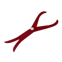 Bent Leg Acrylic Caliper 6Inches Clay Pottery Caliper Clay Sculpture Pottery Measuring Tool for Clay Carving Shaping raudona