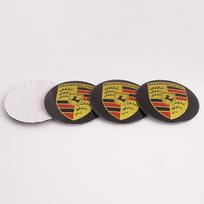 4pcs 56MM Car Wheel Center Hub Cap Badge Logo Sticker For Porsche Panamera Macan Boxster Cayman Cayenne 911 718 Accessories CVL1