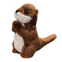 19cm Ūdros Pliušinis Žaislas La Loutre Pliušiniai Žaislai Iškamša Nuraminti Kūdikį Gyvūno Lėlė Pagalvė Kalėdų Gimtadienio Vakarėlio Dovana Kambario Dekoravimas about 19CM black