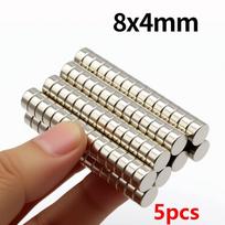 8x4mm Super Stiprus Neodimio Magnetas N35 NdfeB Nuolatinis Magnetinis imanes Apvalūs Galingi Magnetai Šaldytuvo Magnetas