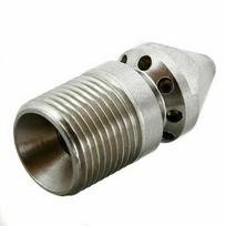 High Strength Stainless Steel 303 Drain Sewer Cleaning Jetter Nozzle with 9 Jets 3/8 Inch Male for Tough Cleaning Tasks China Mainland gray