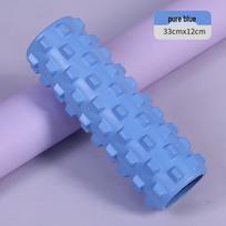 Textured Solid Foam Roller for Deep Tissue Massage blue