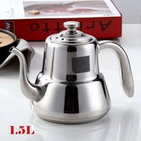 1,5 l / 2,0 l nerūdijančio plieno arbatinukas restorano buitinis arbatos infuzinis su arbatos sieteliu Virdulys indukcinei viryklei Gėlių arbatos puodas gray