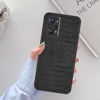 Crocodile Pattern Print For Realme 11 10 12 13 14 Pro Plus GT 5 6 6T GT7 Pro C67 C61 C53 C51 C21Y C25S C55 C75 Case Realme C67 4G gray