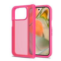 Pixel 9 Pro Fold Matte Clear Phone Case, Drop Protection Slim frosted Cover For Google Pixel 9 Pro Fold PC TPU&just case&Google Pixel 9 Pro Fold pink