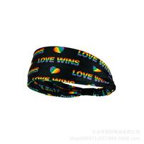 Colorful Sports Sweatband Headband High Elastic Breathable Gym Running Yoga Hair Bands Outdoor Sports Headbands Tennis Headwrap