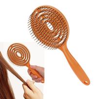 Super Soft Glides Hair Detangling Brush Dense Teeth Vented Detangling Hair Brush  For Men Women oranžinė