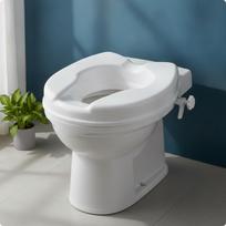 Formuotas tualeto sėdynės paaukštinimas, nuimamas su spaustuku, paaukštintas neįgalioms moterims, a - 2 Inch - Lidless white