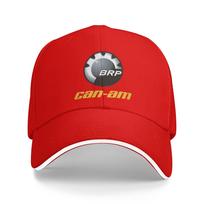 Personalized Can Am Baseball Cap Sun Protection Unisex Womens Adjustable BRP Motorcycle Motor Dad Hat Spring One Size red