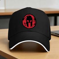 Spartan Helmet Casual Baseball Cap  Hunting Camping Trucker Hat Summer Breathable Unisex Men y2k Retro Snapback Cap One Size black