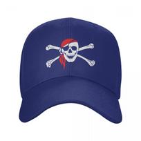 Fashion Unisex Jolly Roger Skull Cross Bones Pirate Flag Baseball Cap Adult Adjustable Dad Hat Hip Hop Snapback Caps Adjustable Cap