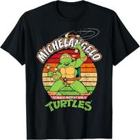 Mademark x Teenage Mutant Ninja Turtles - Teenage Mutant Ninja Turtles Michelangelo Ready For Action T-Shirt S juoda