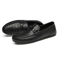 2024 Men Genuine Leather Shoes Luxury Brand Soft Anti-slip Rubber Loafers Man Casual Shoes High Quality Boat Shoes Italian Shoes 38
