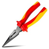 1000V Electrician's 200mm Insulated Long Needle Nose Plier, 1000V High Voltage, for Electric Vehicles, Jaws Hardness 1