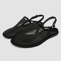 Fashion Pantoufles Baotou, bout rond, fronde, fond plat, mules décontractées, sandales en maille respirante pour femmes 35 juoda