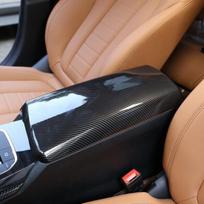 Carbon Fiber ABS Center Console Armrest Box Cover Trim For BMW 3 Series G20 19+
