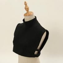 Winter Warm High Nack Fake Collar Neckerchief Detachable Collars Fashion Solid Color Scarf Women Collar black