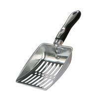 Large Stainless Steel Cat Litter Scoop for Tofu and Bentonite Scoop gray