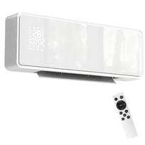 Sieninis elektrinis šildytuvas su PTC keraminiu kaitinimo elementu ir nuotolinio valdymo pultu, baltas, 54 × 18,7 × 12,3 cm