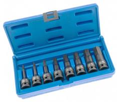 Galvutės smūginės su antgaliais ASTA 1/2" HEX H5-H19 8vnt L-78mm