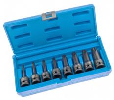 Galvutės smūginės su antgaliais ASTA 1/2" TORX T30-T80 8vnt.