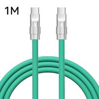 QKZ Type C 240W Super Fast Charging Cable PD 240W Flash Charging QKZ TC999 USBC Cable Green-1M blue