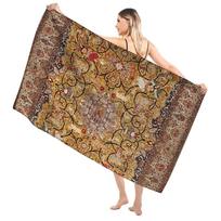 Bathroom Bath towels for adults sauna Large beach towel Gym towel Large hotel woman shower quick drying microfiber towels sets W40*H60(CM) beige