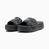 Puma KARMEN moteriškos šlepetės pilkos 39540102 dydis 39 black