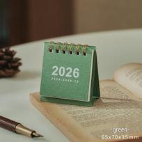 Muji Stiliaus 2026-2027 Retro Mini Mėnulio Kalendorius Stalo Dekoravimui beige