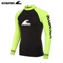 Mens Long Sleeve Rash Guard Wetsuit Set Surfing Snorkeling Diving UV Protection Thermal Warm Water Sports Medium yellow