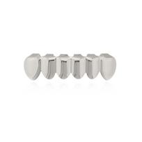 Gold Hip Hop Grillz for Men and Women - Smooth Tooth Decoration white