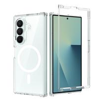 Case for Samsung Galaxy Z Fold 8 Ultra Clear Magnetic Wireless Charging Foldable Reinforced Toughness PC Hard Cover PC