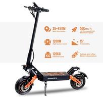 SANWEIPU F7-1 Adult Folding Off-Road Electric Scooter 1200W Single Drive 52V15.6Ah juoda